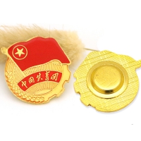 团徽 中国共青团 蝴蝶扣 别针扣 磁扣