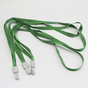 1cm塑料扣弯钩证件绳 绿色